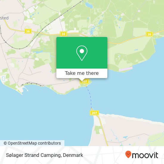 Sølager Strand Camping map