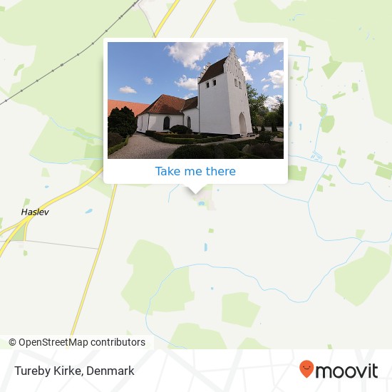 Tureby Kirke map