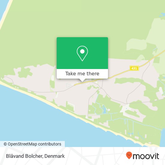 Blåvand Bolcher map