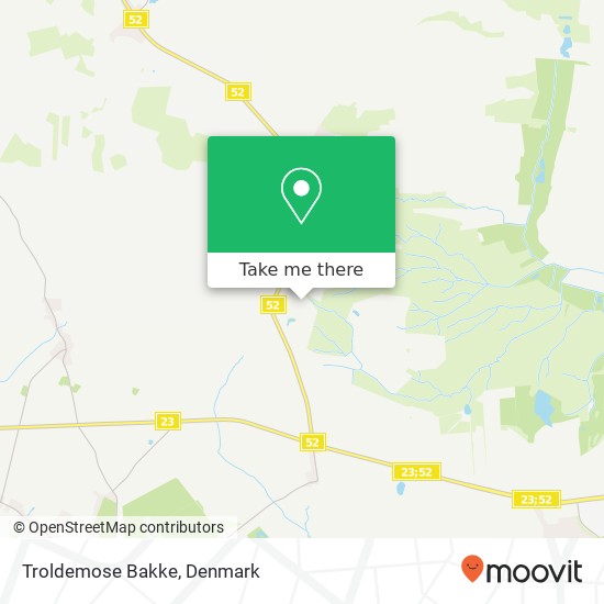 Troldemose Bakke map