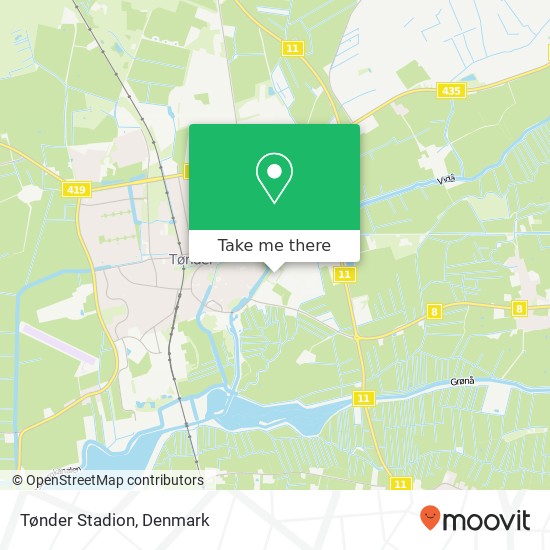 Tønder Stadion map