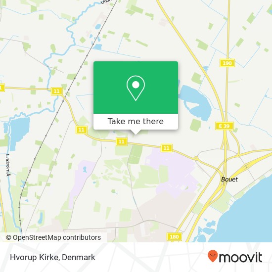 Hvorup Kirke map