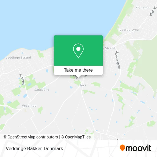 Veddinge Bakker map