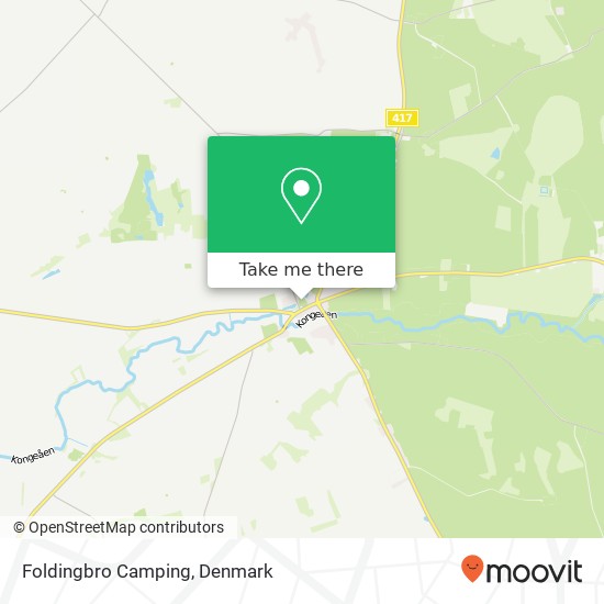 Foldingbro Camping map