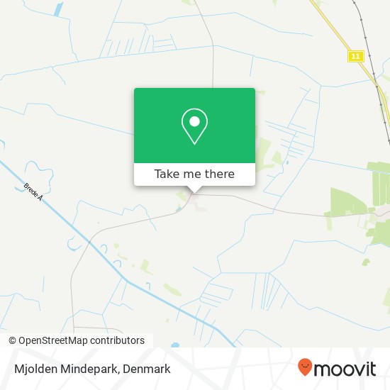 Mjolden Mindepark map