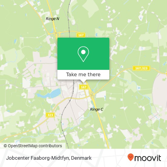 Jobcenter Faaborg-Midtfyn map