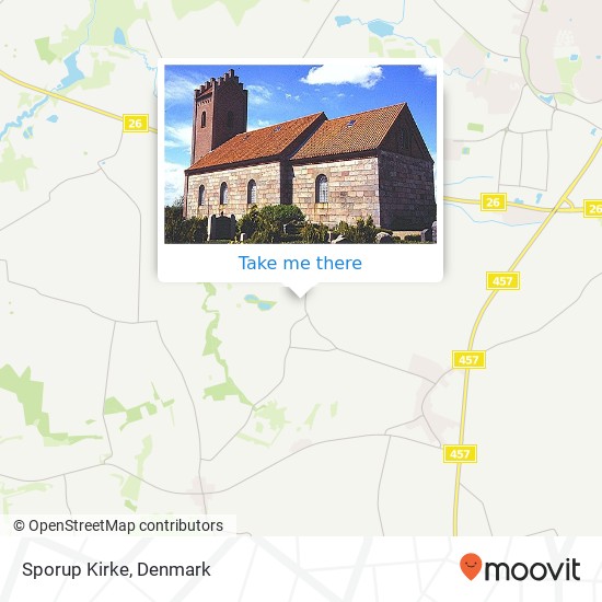 Sporup Kirke map