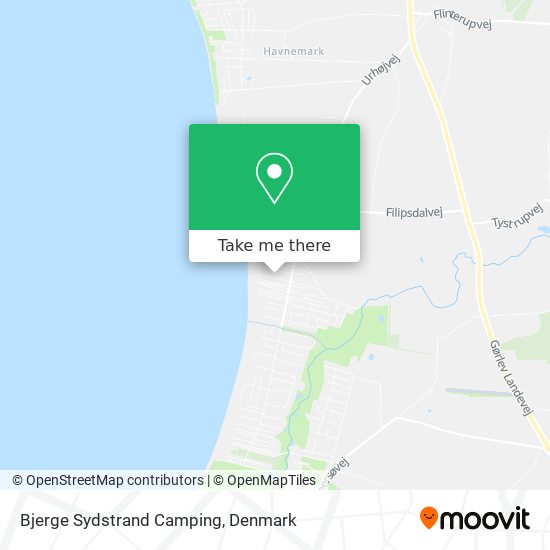 Bjerge Sydstrand Camping map