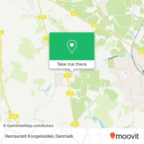 Restaurant Kongelunden map