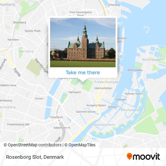 Rosenborg Slot map