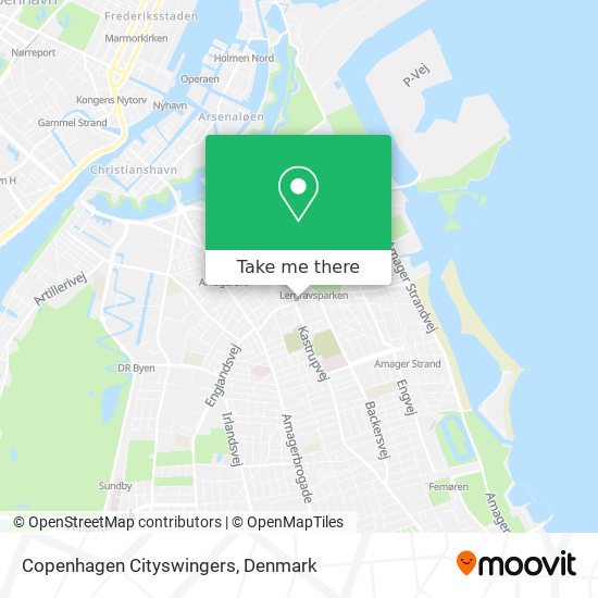 Copenhagen Cityswingers map