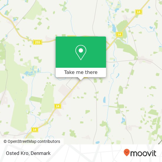 Osted Kro map