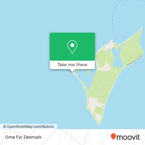 Omø Fyr map