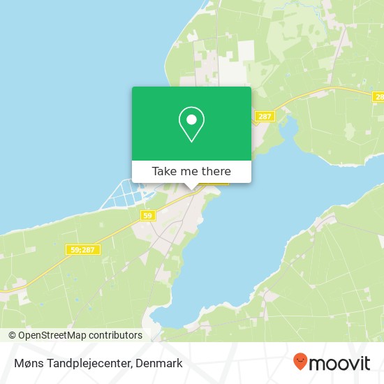Møns Tandplejecenter map