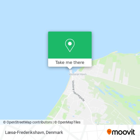 Læsø-Frederikshavn map