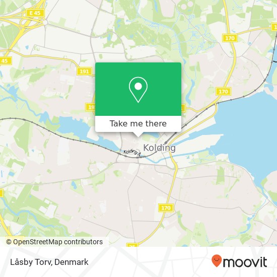 Låsby Torv map