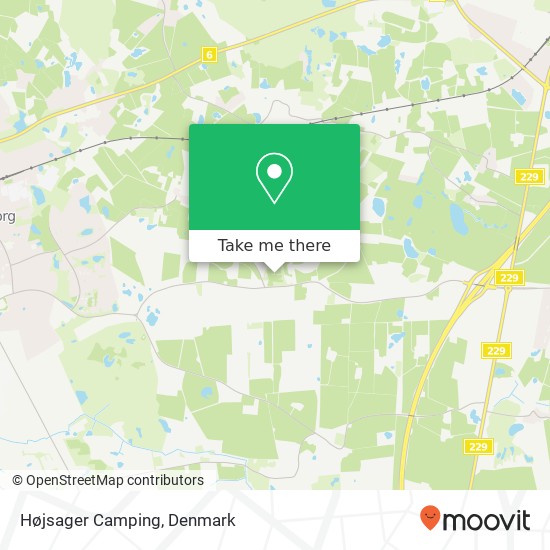 Højsager Camping map