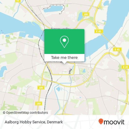 Aalborg Hobby Service map