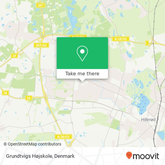 Grundtvigs Højskole map