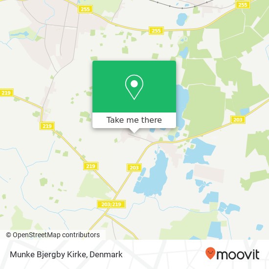 Munke Bjergby Kirke map