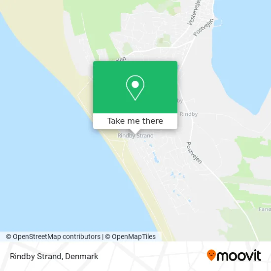 Rindby Strand map