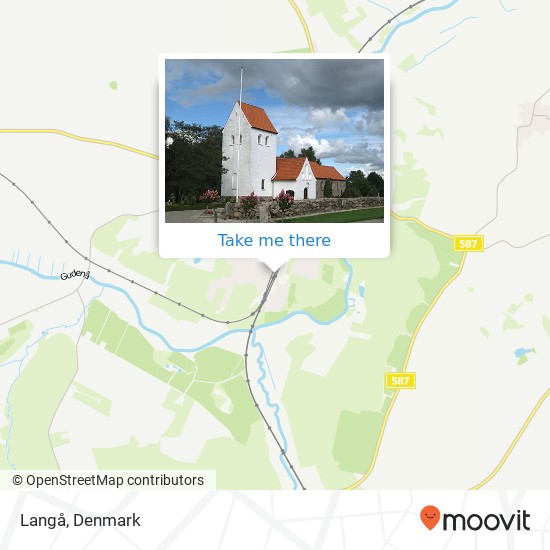 Langå map