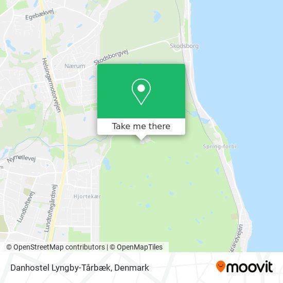 Danhostel Lyngby-Tårbæk map