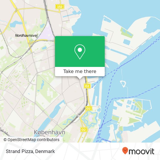 Strand Pizza map