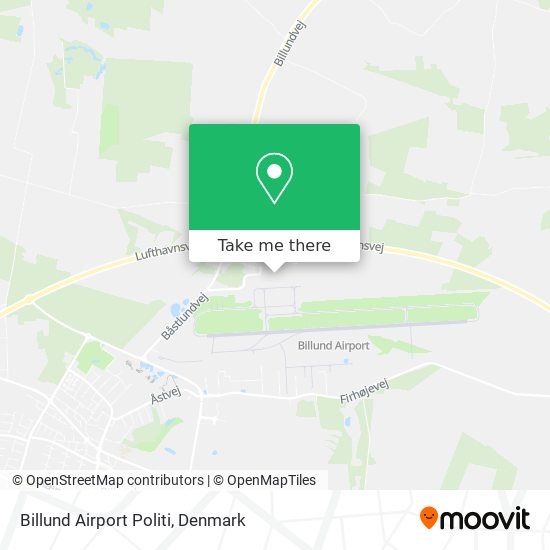 Billund Airport Politi map