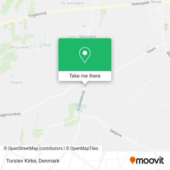 Torslev Kirke map