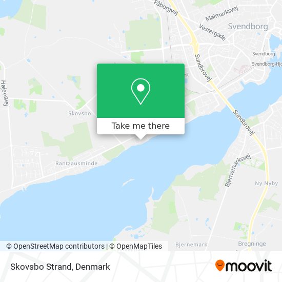 Skovsbo Strand map