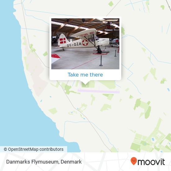 Danmarks Flymuseum map