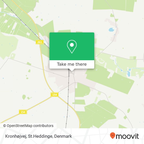 Kronhøjvej, St.Heddinge map
