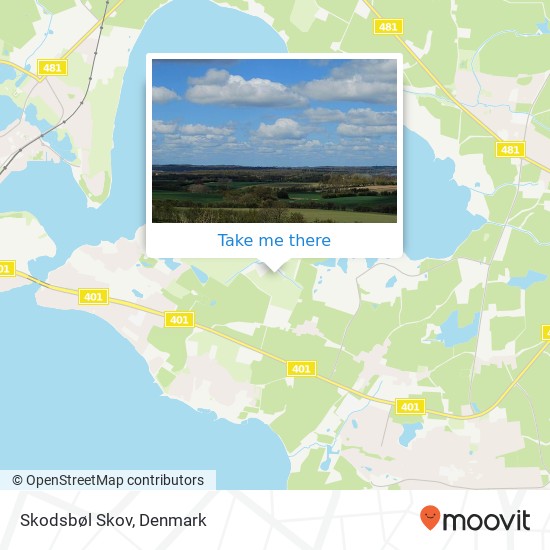 Skodsbøl Skov map
