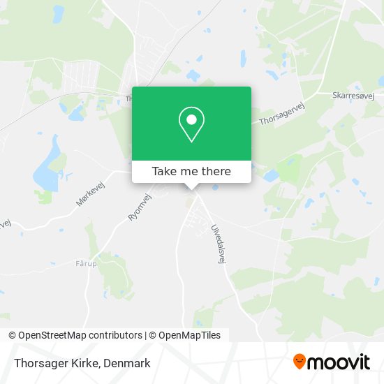 Thorsager Kirke map
