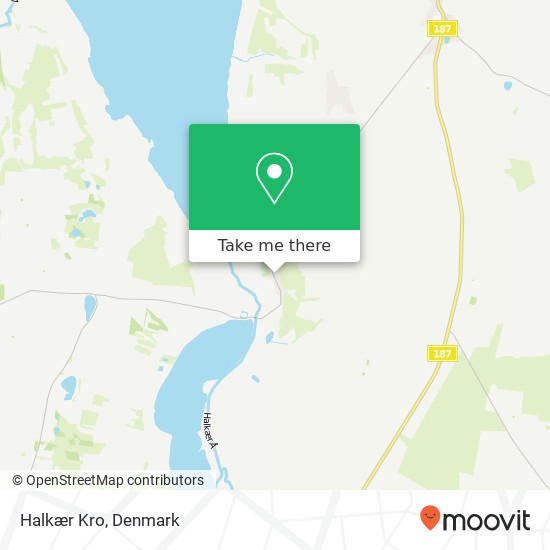Halkær Kro map