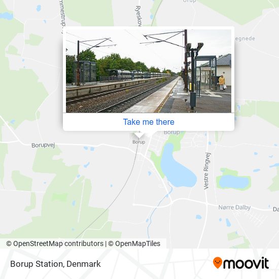 Borup Station map
