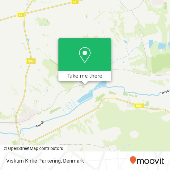 Viskum Kirke Parkering map