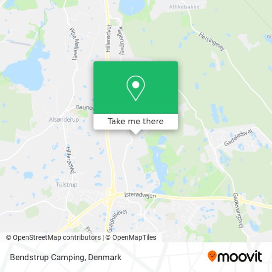 Bendstrup Camping map