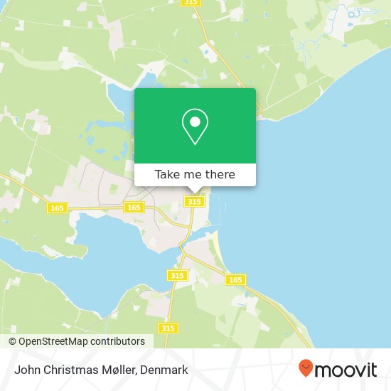 John Christmas Møller map