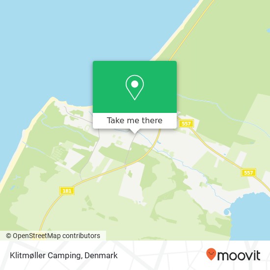 Klitmøller Camping map