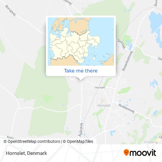 Hornslet map