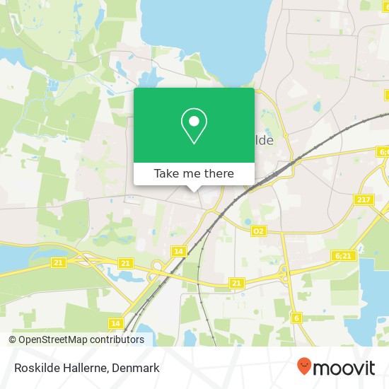 Roskilde Hallerne map