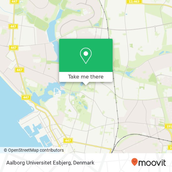 Aalborg Universitet Esbjerg map