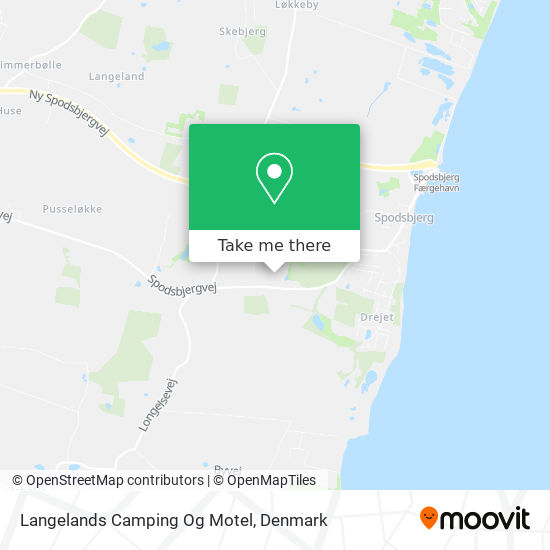 Langelands Camping Og Motel map