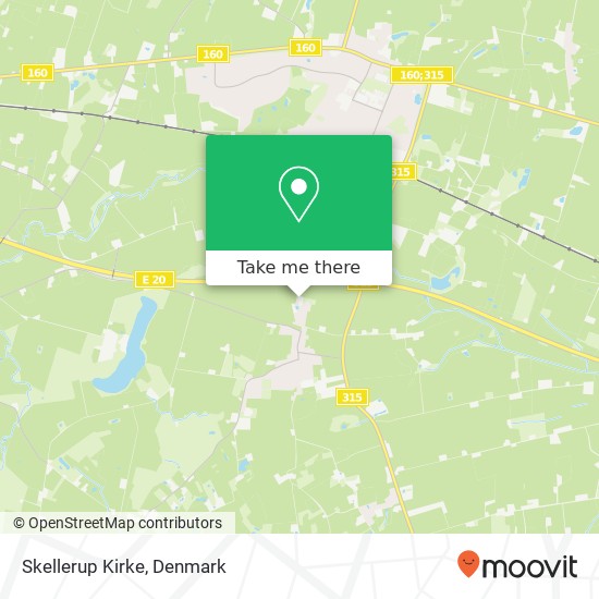 Skellerup Kirke map