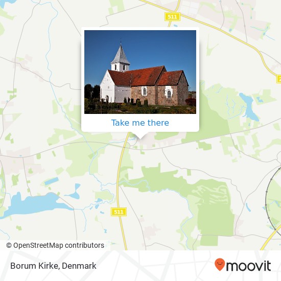 Borum Kirke map