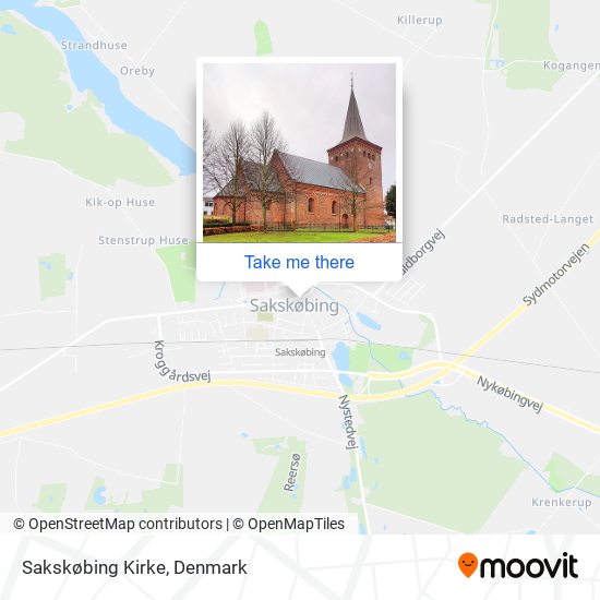Sakskøbing Kirke map
