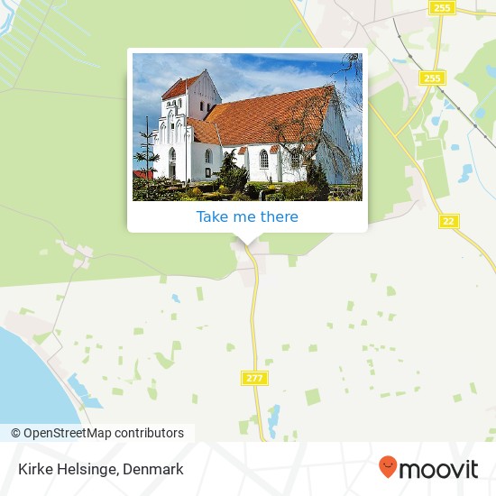 Kirke Helsinge map