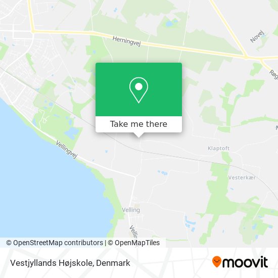 Vestjyllands Højskole map